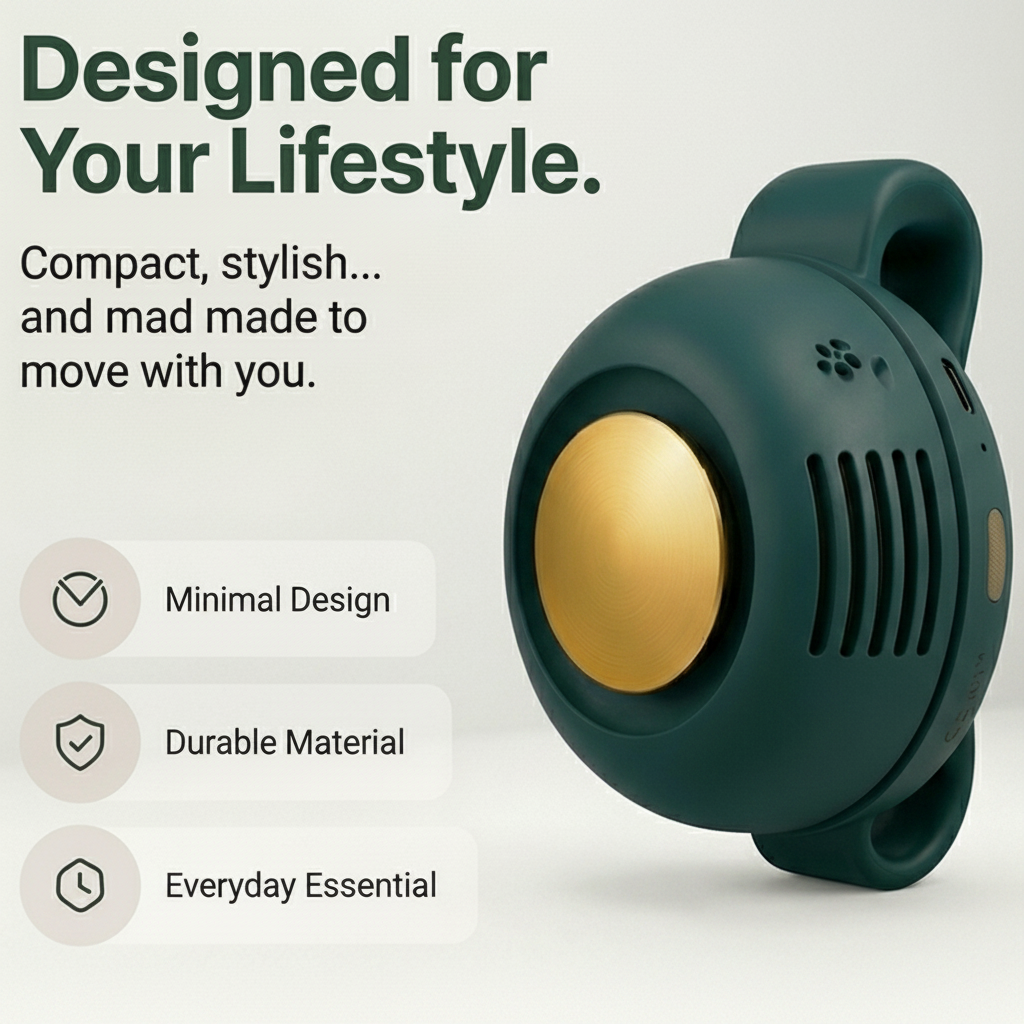 Rechargeable Clip-On Wearable Fan for Hands-Free Summer Comfort☀️