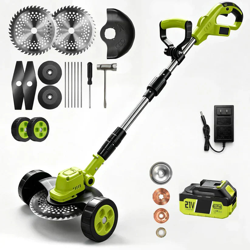 🛠️ LIMITED-TIME 59% OFF! ✨3-in-1 Cordless Lawn Mower with 2×21V Batteries, German Quality Lightweight Grass Trimmer & Edger for Small to Medium Gardens
