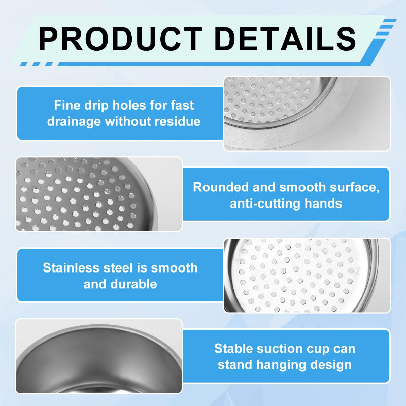 ✨ Limited Time 50% OFF! No-Touch Sink Strainer Basket – Say Goodbye To Messy Food Scraps