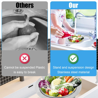✨ Limited Time 50% OFF! No-Touch Sink Strainer Basket – Say Goodbye To Messy Food Scraps