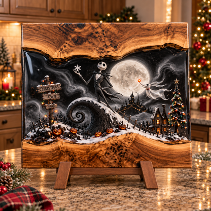 🎄 Christmas Kitchen Cutting Board ✨ Festive Holiday Display Decor