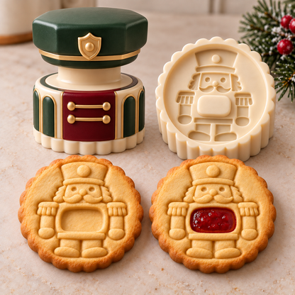 📣 LAST DAY 50% OFF – 🎄 Christmas Jam-Filled Cookie Stamp Molds, 6 Festive Designs