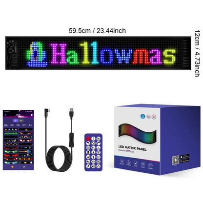 🎄 Smart LED Pixel Car Display — App-Controlled Custom Text, Colors & Animations