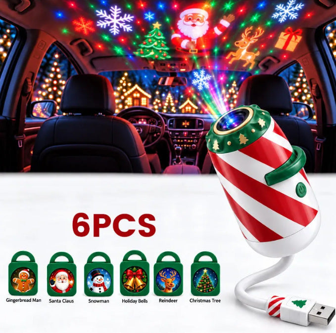 🎅 Christmas Car Projector Light ✨ Bring Holiday Magic on the Road