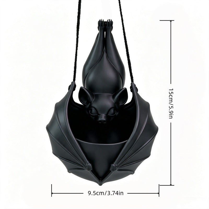 🦇 50% OFF Today 🌿 Gothic Hanging Bat Planter