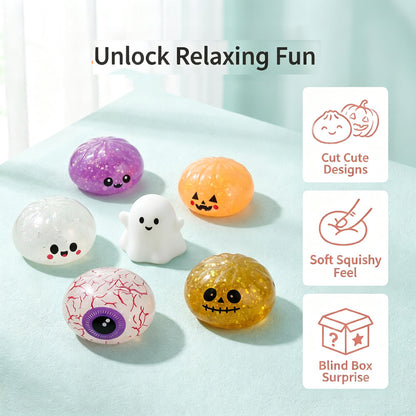 🎃 50% OFF Halloween Squishy Gift Box 👻 Cute Spooky Squeeze Toys