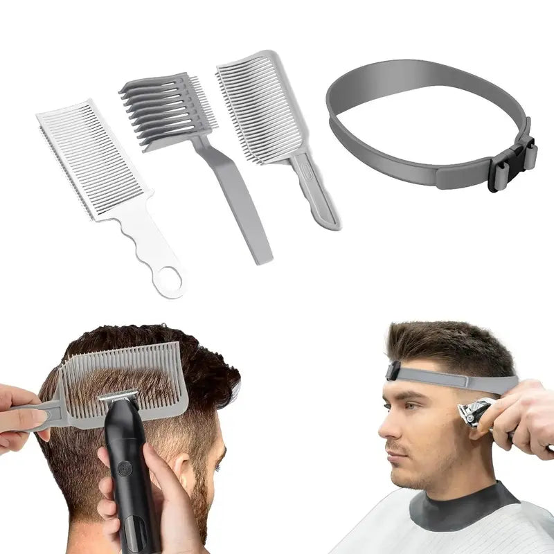 🔥 FINAL 50% OFF ✂️ 4-Piece Hair Cutting Guide Kit for Easier, More Controlled Trims
