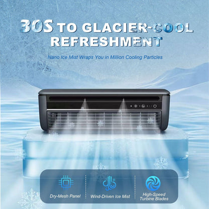 ❄️ Portable Wall-Mounted Mini Air Conditioner & Mist Cooler Fan 🌬️