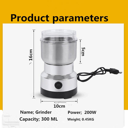 ⚙️ Stainless Steel Grain Grinder – High-Speed Electric Mill, Fine Powder in Seconds