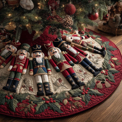 🎄 3D Optical Illusion Quilted Christmas Tree Skirt & Floor Protection Mat 🎁