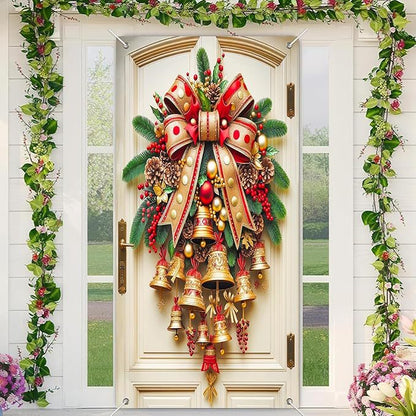 🎄 Full-Size Christmas Door Cover – 6 Festive Designs for Every Door