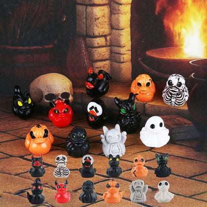 ✨ 50% Mini Demon Ghost Skull Resin Duck Desktop Decoration Item👻