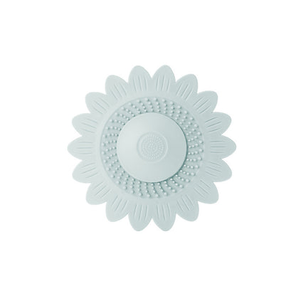 🌻 50% OFF Sunflower Silicone Drain Cover – Hair Catcher, Odor Blocker & One-Press Drain 💧