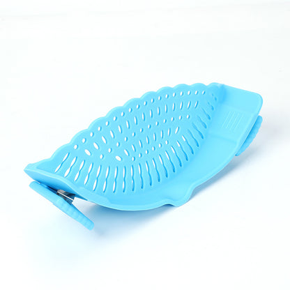 🍝 Clip-On Silicone Pot Strainer – Drain Pasta Fast Without A Bulky Colander