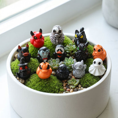 ✨ 50% Mini Demon Ghost Skull Resin Duck Desktop Decoration Item👻
