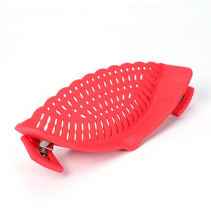 🍝 Clip-On Silicone Pot Strainer – Drain Pasta Fast Without A Bulky Colander