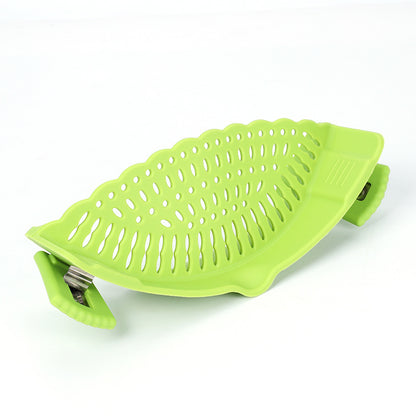 🍝 Clip-On Silicone Pot Strainer – Drain Pasta Fast Without A Bulky Colander