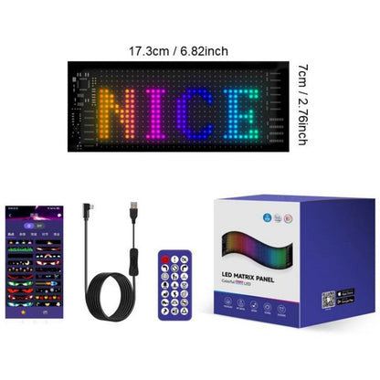 🎄 Smart LED Pixel Car Display — App-Controlled Custom Text, Colors & Animations
