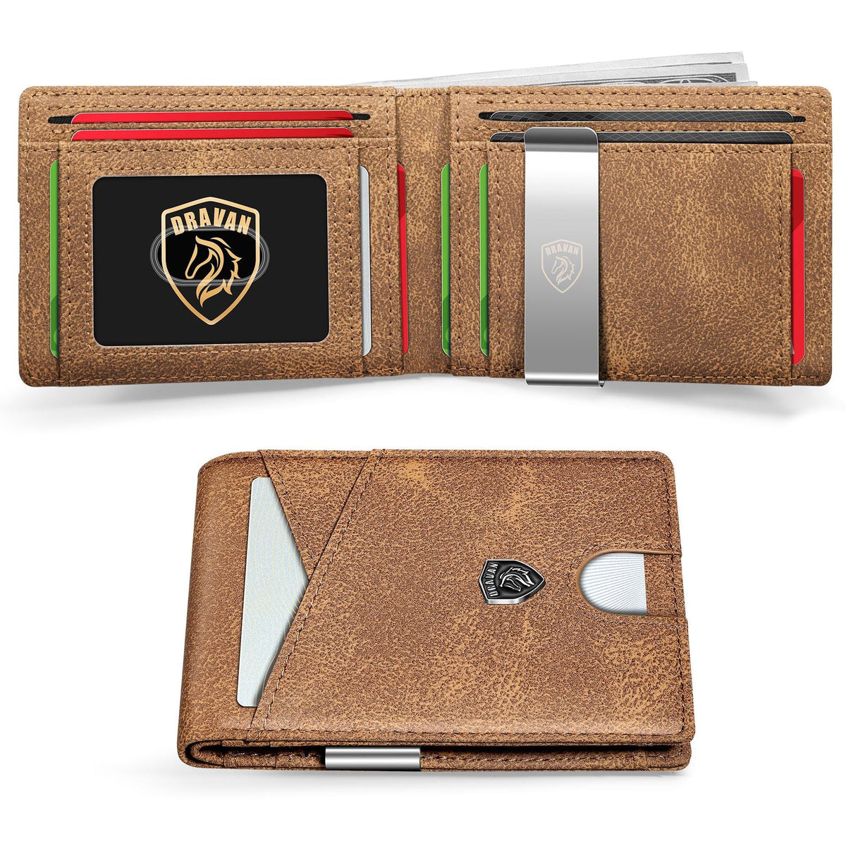 Men’s Leather Wallets with RFID Anti-Theft Protection