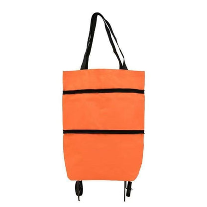 Foldable Grocery Cart Bag - The Rolling Shopping Bag That Saves Your Back
