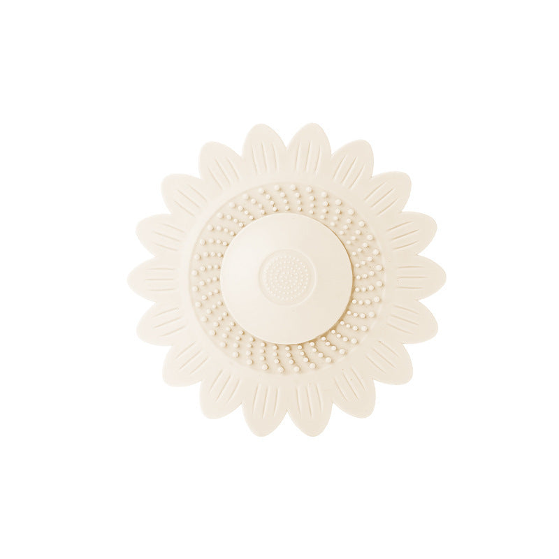 🌻 50% OFF Sunflower Silicone Drain Cover – Hair Catcher, Odor Blocker & One-Press Drain 💧