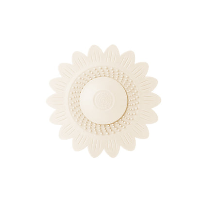 🌻 50% OFF Sunflower Silicone Drain Cover – Hair Catcher, Odor Blocker & One-Press Drain 💧