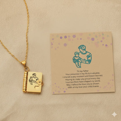 💖 Mini Book Message Necklace – A Love Letter They Can Keep Close