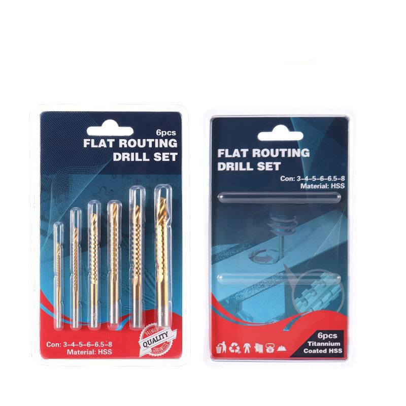 🔥 50% OFF Today ⚡ 6-Piece Titanium Serrated Drill Bit Set