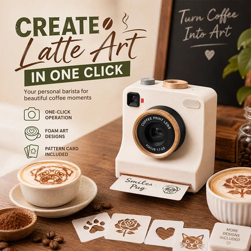 ☕ 3D Printed Latte Art Camera – Create Café-Style Designs at Home