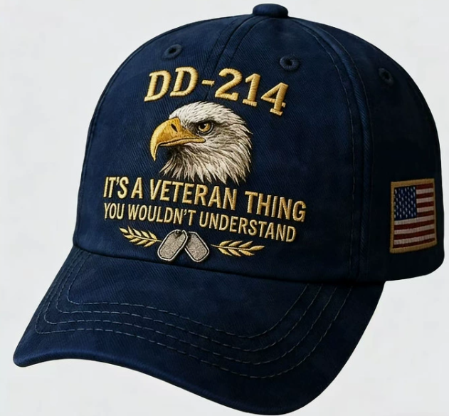 🎖️ DD-214 Veteran Pride Embroidered Baseball Cap with Commemorative Honor Coin 🦅
