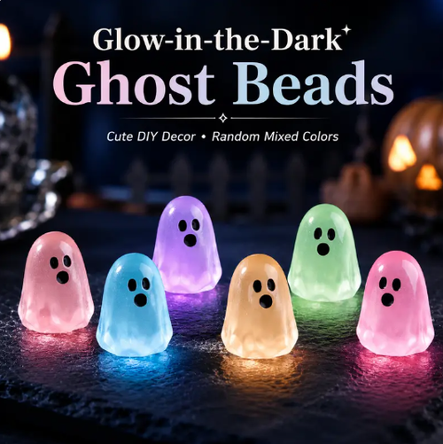 👻 Limited Time 50% OFF ✨ Glow-In-The-Dark Ghost Beads – Create A Spooky Magical Halloween Scene