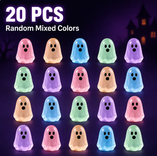 👻 Limited Time 50% OFF ✨ Glow-In-The-Dark Ghost Beads – Create A Spooky Magical Halloween Scene