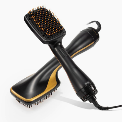 🔥 49% OFF 2-in-1 Hair Dryer Brush ✨ Ionic Hot Air Volumizer & Styler