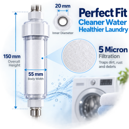 💧 Laundry Water Inlet Sediment Filter – 5-Micron Washing Machine Filter