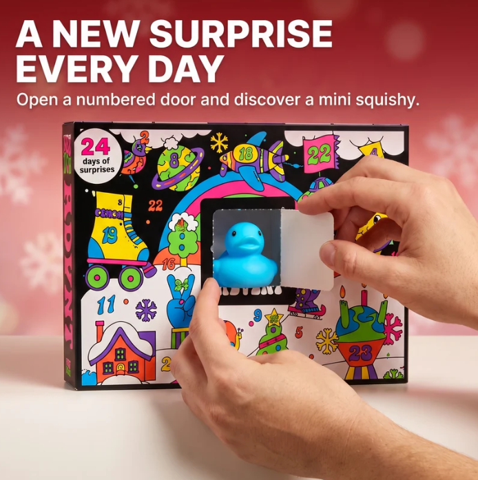 🎄 NeeDoh Squishmas Advent Calendar 2026 ✨ 24 Mini Squishy Surprises