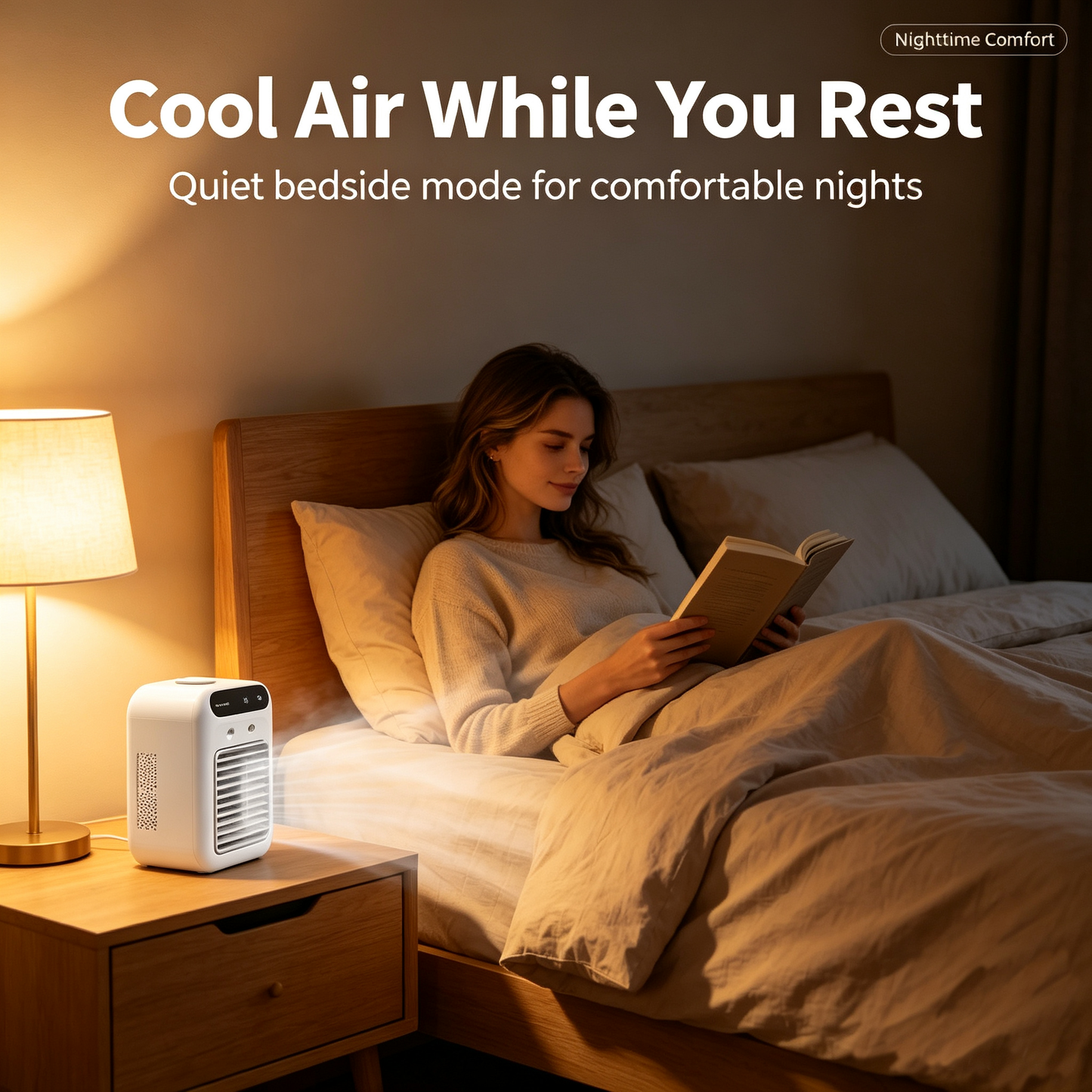 Rechargeable Mini Air Cooler with Cooling Mist for Personal Comfort🌬️