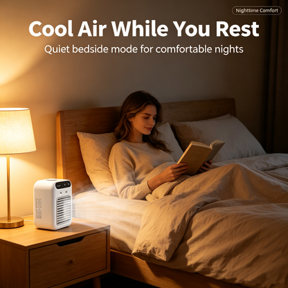 Rechargeable Mini Air Cooler with Cooling Mist for Personal Comfort🌬️