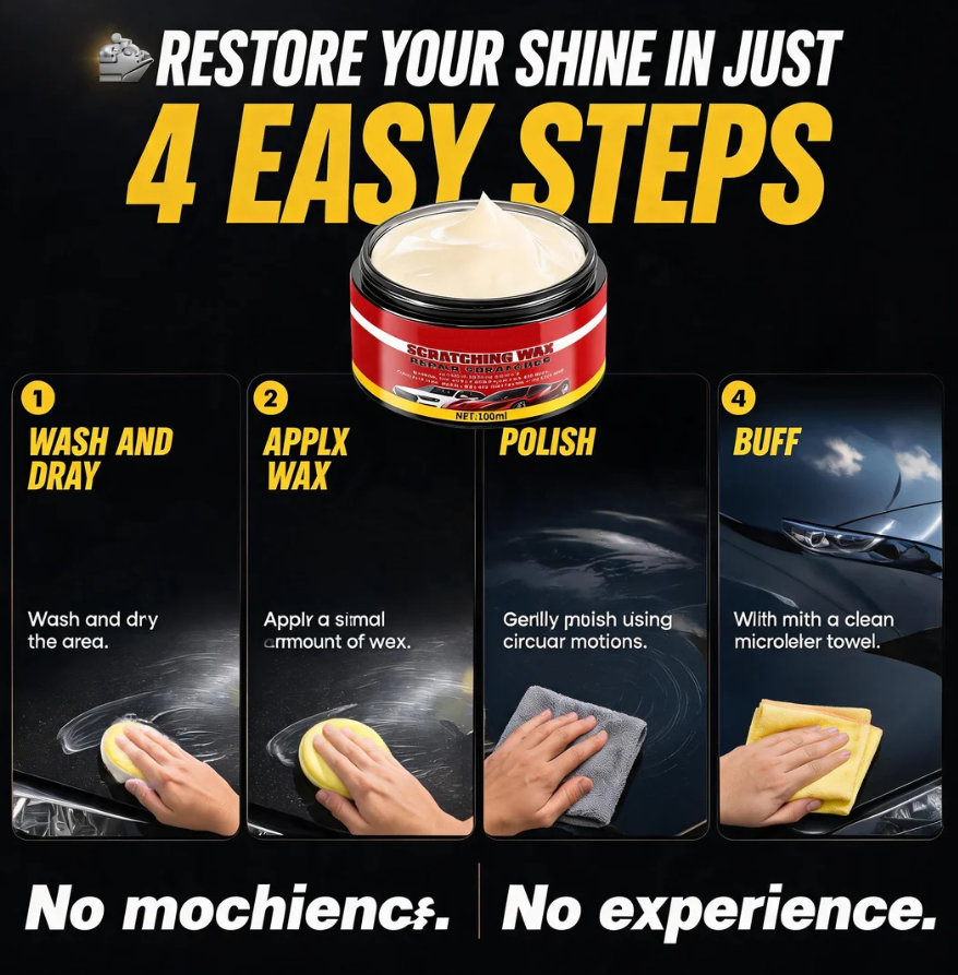 🚗 Ultimate Car Scratch Remover Wax – Reduce Scratches & Restore Showroom Shine ✨