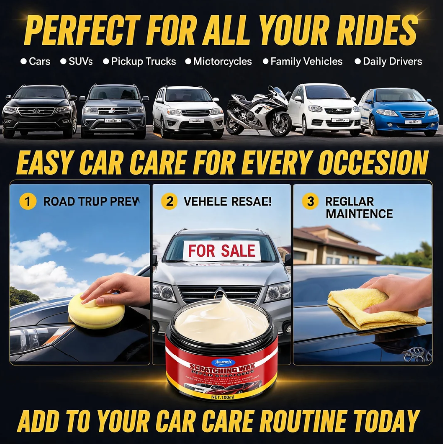 🚗 Ultimate Car Scratch Remover Wax – Reduce Scratches & Restore Showroom Shine ✨