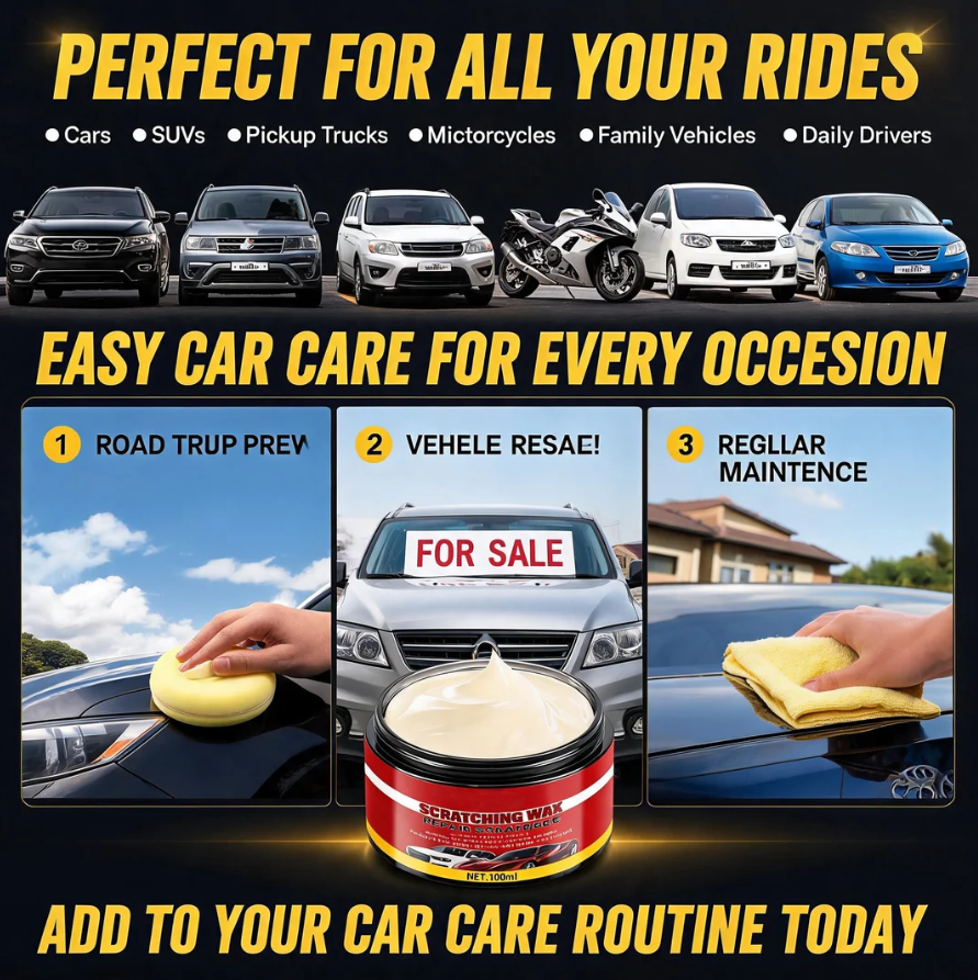 🚗 Ultimate Car Scratch Remover Wax – Reduce Scratches & Restore Showroom Shine ✨