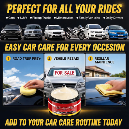 🚗 Ultimate Car Scratch Remover Wax – Reduce Scratches & Restore Showroom Shine ✨