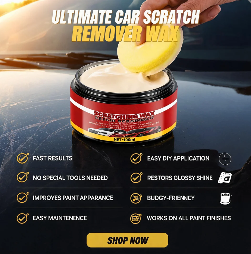 🚗 Ultimate Car Scratch Remover Wax – Reduce Scratches & Restore Showroom Shine ✨