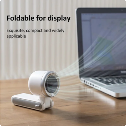 ❄️ Foldable Mini Turbo Fan for Personal Cooling Anywhere