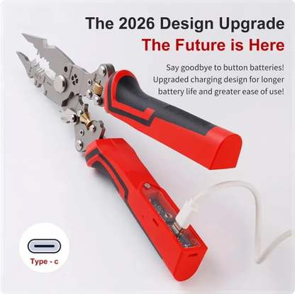 ⚡16-in-1 Rechargeable Wire Stripper & Voltage Tester Pliers💪