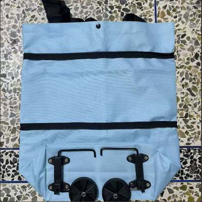🛍️Foldable Wheeled Grocery Bag – Roll More and Carry Less