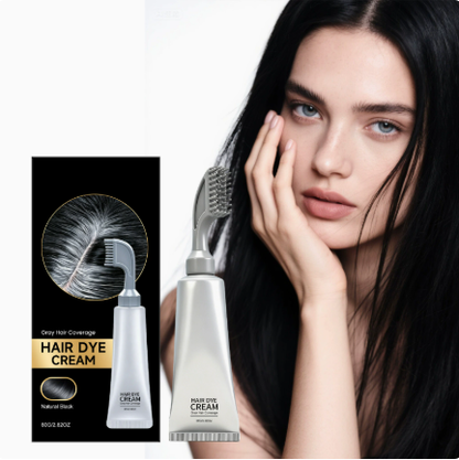 🌿 50% OFF Botanical Hair Color Comb – Press, Comb & Refresh Gray Roots