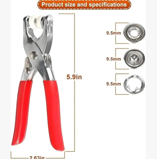 🔥 49% OFF Snap Button Pliers Kit ✨ Easy DIY Fastener Tool for Clothing & Sewing
