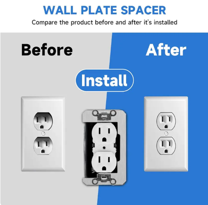 🔥 50% OFF 10-Pack Metal Wall Plate Spacers 🔌 Fix Recessed Outlets Fast