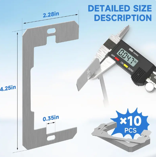 🔥 50% OFF 10-Pack Metal Wall Plate Spacers 🔌 Fix Recessed Outlets Fast