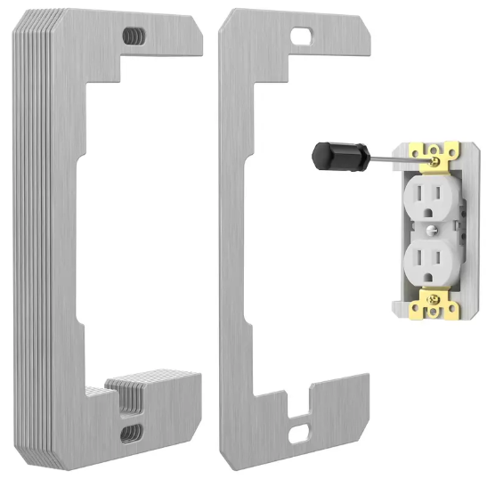 🔥 50% OFF 10-Pack Metal Wall Plate Spacers 🔌 Fix Recessed Outlets Fast